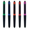 Monteverde One Touch Ballpoint Pen with Front Stylus, Assorted Colors, 12 pack (MV36170)