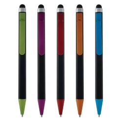 Monteverde One Touch Ballpoint Pen with Top Stylus, Assorted Colors, 12 pack (MV36150)