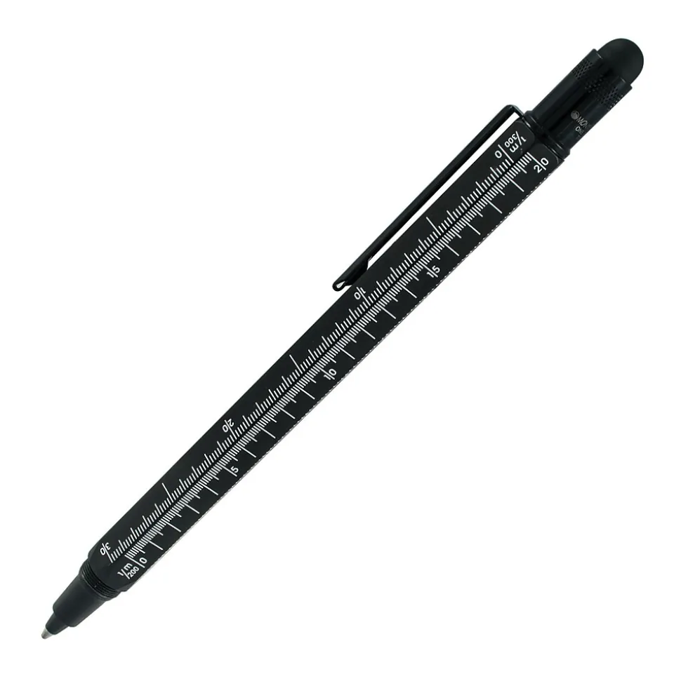 Monteverde One Touch Tool Inkball Pen with Stylus, Black (MV35220)