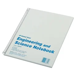 National Brand Engineering & Science 1-Subject Computation Notebooks, 8.5" x 11", Quad, 60 Sheets, Gray/Silver (33610)