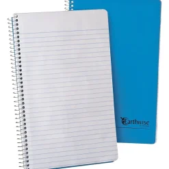 Oxford Earthwise 1-Subject Notebooks, 6" x 9.5", College Ruled, 80 Sheets, Blue (25-203R)