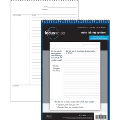 Oxford FocusNotes Notepad, 8.5" x 11.75", Cornell Ruled, White, 70 Sheets/Pad (90221)