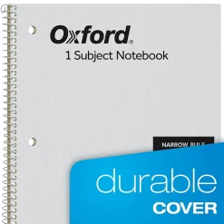 Oxford 1-Subject Notebooks, 8" x 10", Narrow Ruled, 80 Sheets, Kraft (25-403R)