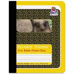Pacon Composition Notebooks, 9.75" x 7.5", College Ruled, 100 Sheets, Yellow (P2426)