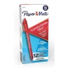 Paper Mate ComfortMate Ultra Retractable Ballpoint Pen, Medium Point, Red Ink, Dozen (6320187)