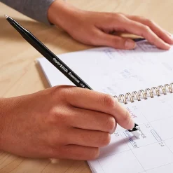 Paper Mate Eraser Mate Erasable Ballpoint Pen, Medium Point, Black Ink, 5/Pack (3163558PP)