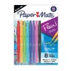 Paper Mate Flair DUAL Felt Pens, Twin Tip Point, Assorted Ink, 8/Pack (2181604)