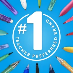 Paper Mate Flair Felt Pen, Medium Point, 0.7mm, Black Ink, 4 Pack (84344)