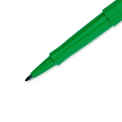 Paper Mate Flair Felt Pen, Medium Point, Green Ink, Dozen (8440152)