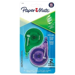 Paper Mate Mate Liquid Paper DryLine Correction Tape, White, 2/Pack (6137206)