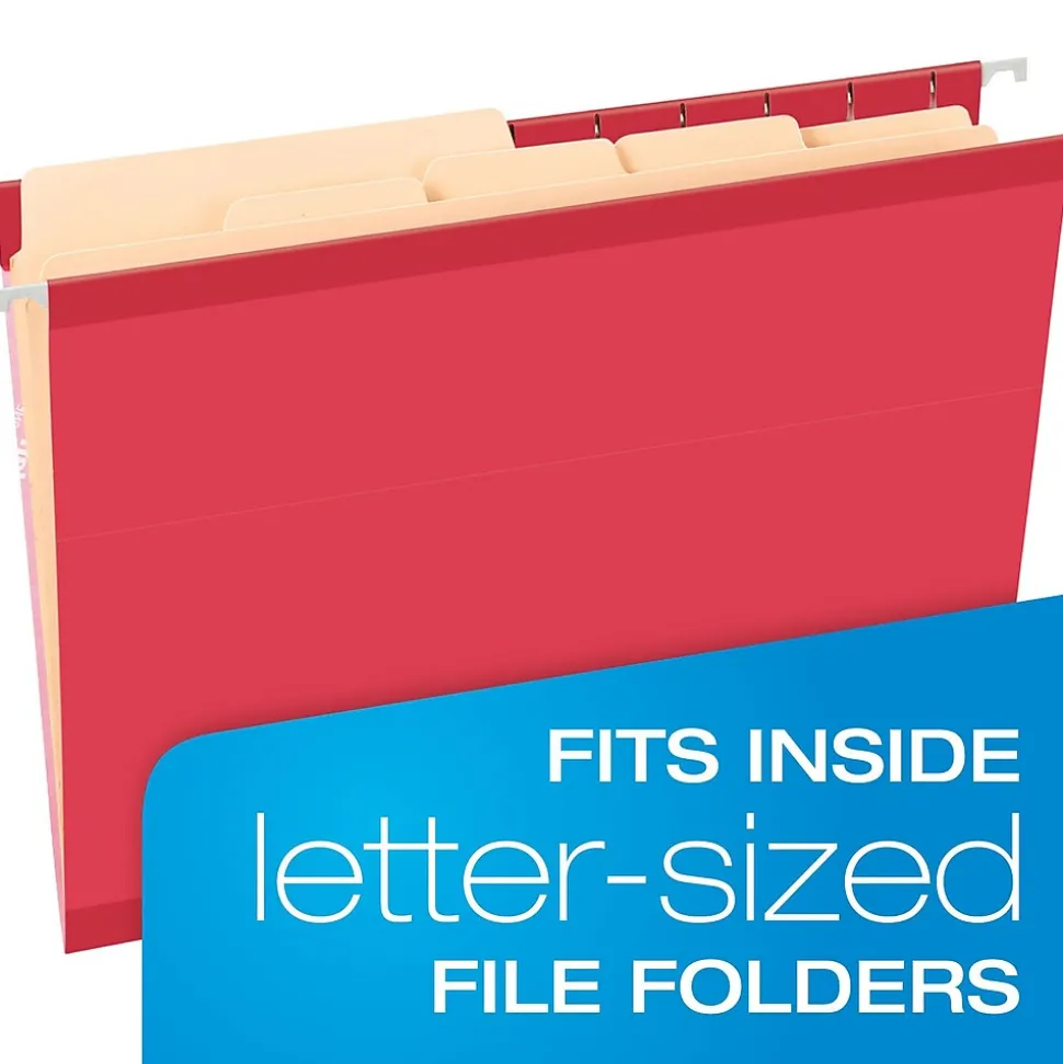 Pendaflex Divide It Up® File Folders, Letter Size, Manila, 12/Pack (10771)