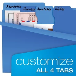 Pendaflex Divide It Up 4-Tab File Folder, Letter Size, Multicolor, 24/Pack (10772)