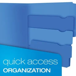 Pendaflex Divide It Up 4-Tab File Folder, Letter Size, Multicolor, 24/Pack (10772)