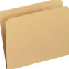 Pendaflex File Folder, Straight Cut, Letter Size, Kraft, 100/Box (PFX RK152)