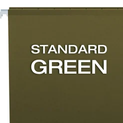 Pendaflex Hanging File Folder, 5-Tab, Letter Size, Green, 25/Box (PFX 4152)