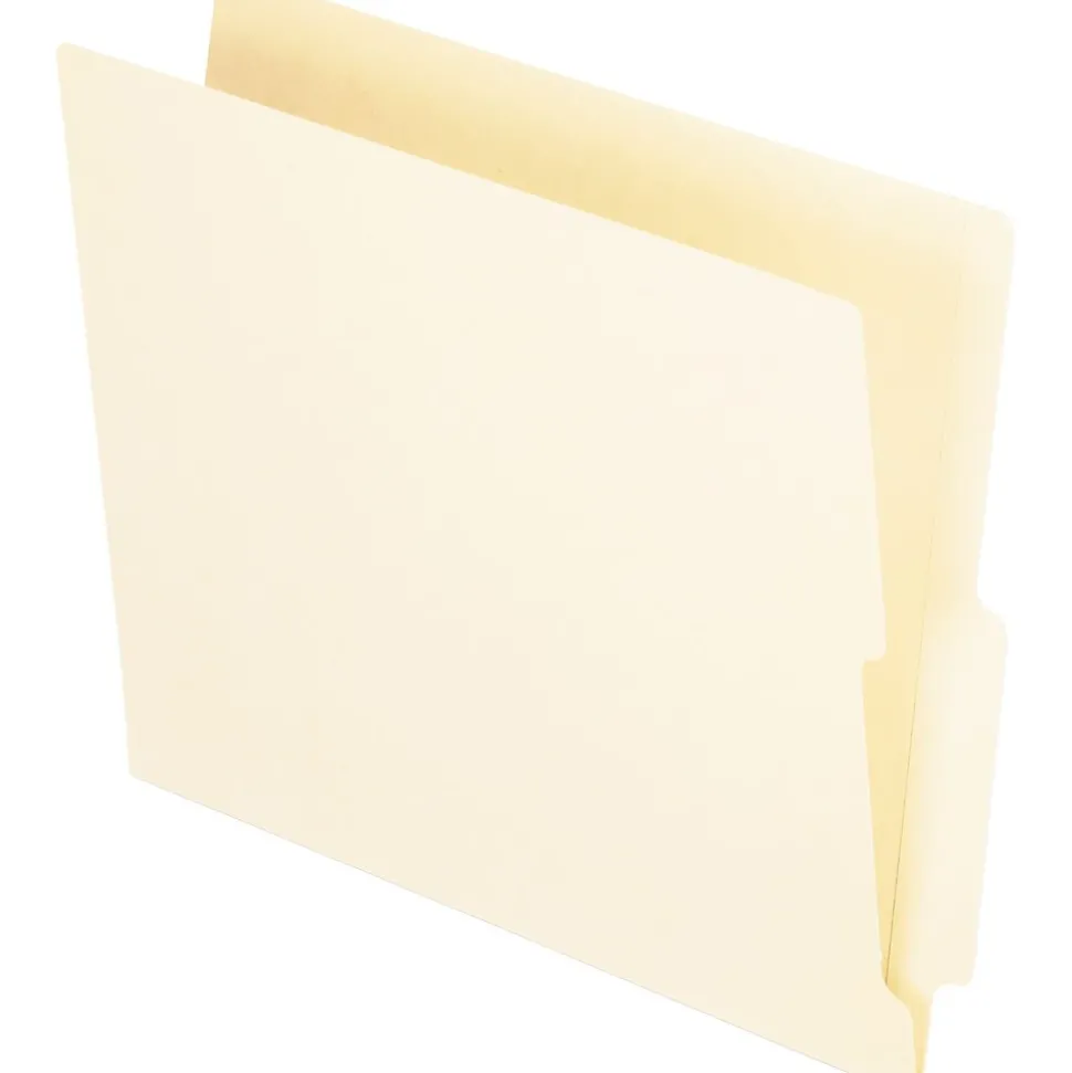 Pendaflex Recycled End Tab File Folder, Straight Cut, Letter Size, Manila, 100/Box (PFX H114D)
