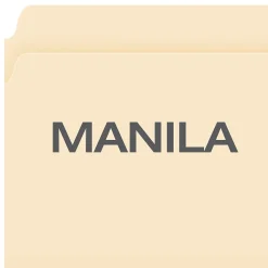 Pendaflex Reinforced Top File Folders, Letter Size, Manila, 100/Box (R752)