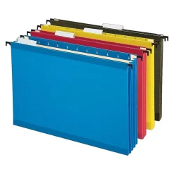 Pendaflex SureHook Reinforced Extra Capacity Hanging File Folders, Letter Size, Assorted Colors, 4/Pack (PFX 09213)
