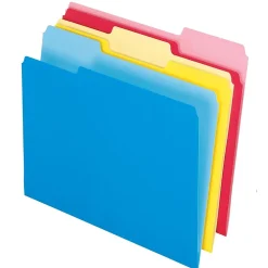 Pendaflex® Write & Erase File Folders, Assorted, Letter-size, 12/Pk