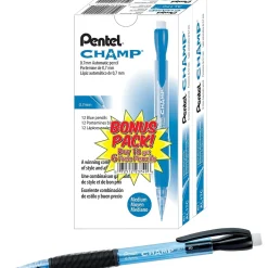 Pentel Champ Mechanical Pencil, 0.7mm, #2 Medium Lead, 2 Dozen (AL17CSW-US)