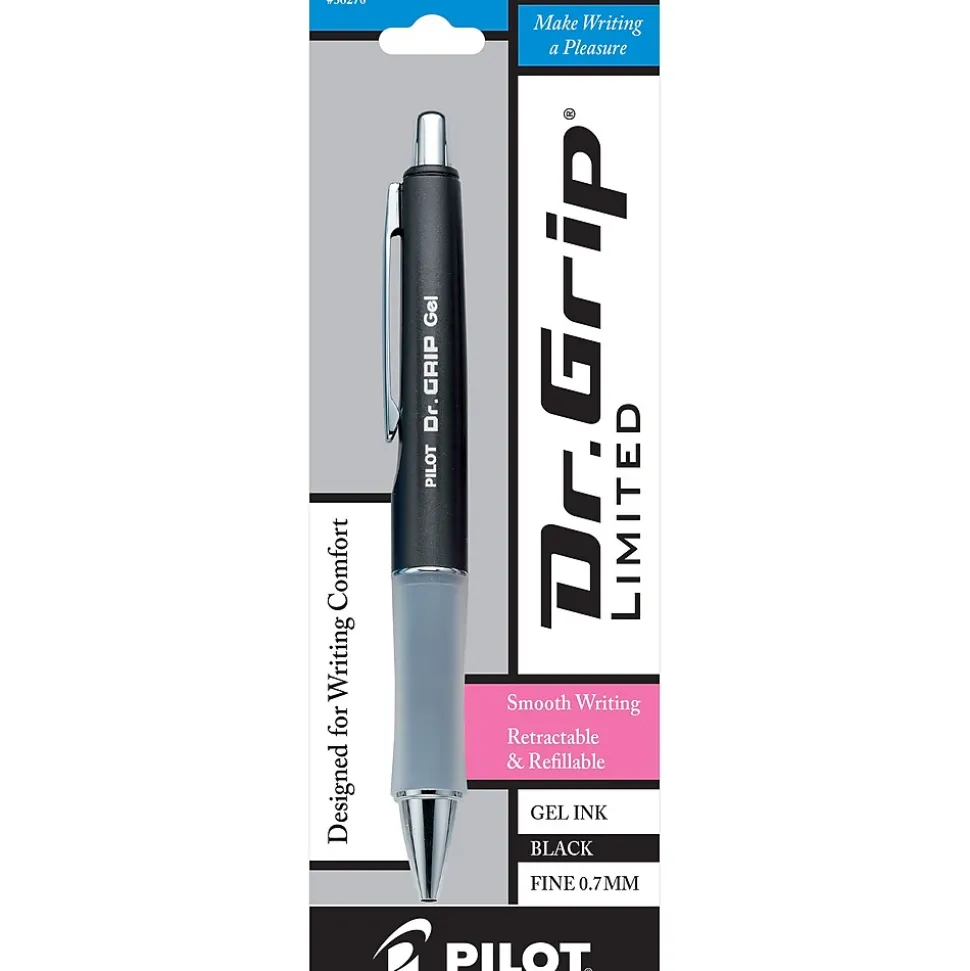Pilot Dr. Grip Ltd. Retractable Gel Pen, Fine Point, Black Ink (36270)