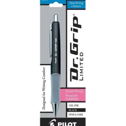 Pilot Dr. Grip Retractable Gel Pen, Fine Point, Black Ink (36274)