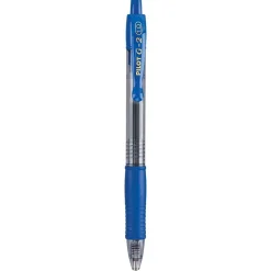 Pilot G2 Retractable Gel Pens, Bold Point, 1.0mm, Blue Ink, Dozen (31257)