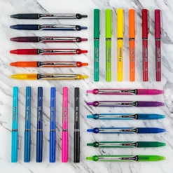 Pilot Precise V5 RT Retractable Rollerball Pens, Extra Fine Point, Red Ink, Dozen (26064)