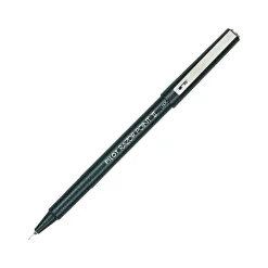Pilot Razor Point II Marker Pens, Super Fine Point, Black Ink, Dozen (11009)