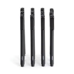 Poppin Black Signature Ballpoint Pen, Black Ink, Set of 100 (104600)