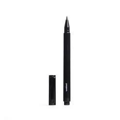 Poppin Black Signature Ballpoint Pen, Black Ink, Set of 100 (104600)