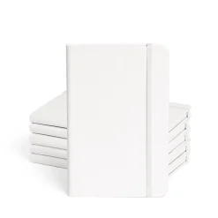 Poppin Composition Notebooks, Narrow Ruled, 96 Sheets, White, 25/Pack (104116)