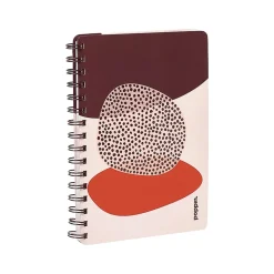 Poppin Elements Notebook, 6" x 8.25", Ruled, 40 Sheets, Pink/Red (108838)