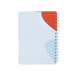 Poppin Elements Notebook, 6" x 8.25", Ruled, 40 Sheets, Blue/Red (108839)
