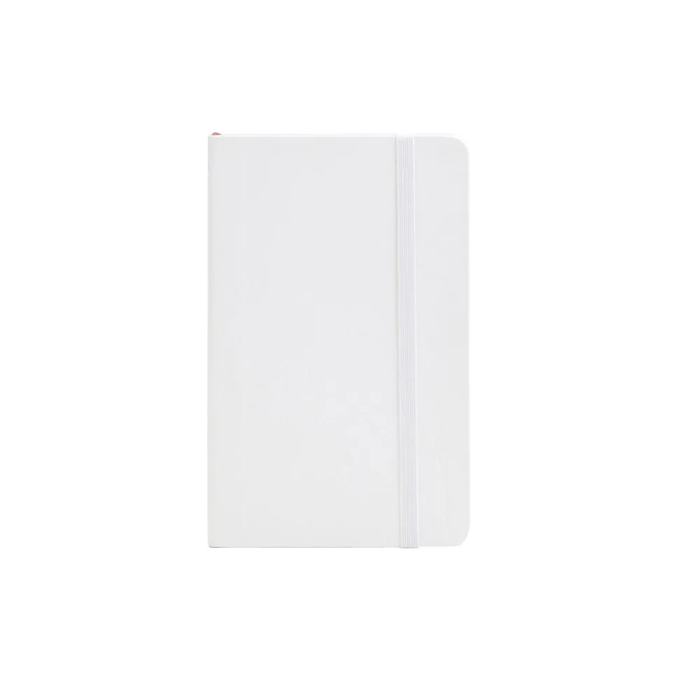 Poppin Professional Notebooks, 3.5" x 5.5", College Ruled, 96 Sheets, White, 25/Set (104142)