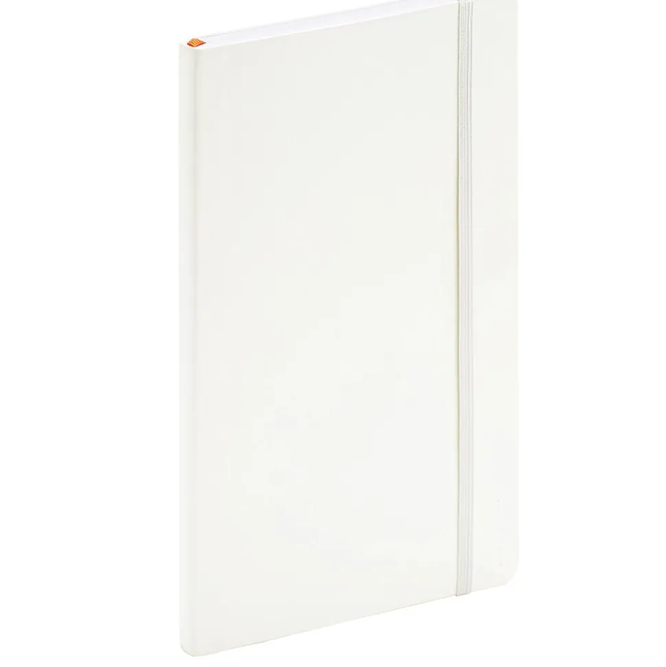 Poppin Professional Notebooks, 5" x 8.25", College Ruled, 96 Sheets, White, 25/Set (104125)