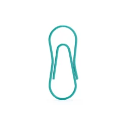 Poppin Standard Paper Clips, Assorted Colors, 50 Clips/Pack (108620)