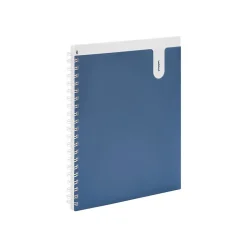 Poppin The Pick-Your-Pocket 1-Subject Notebook, 8.5" x 11", Ruled, 80 Sheets, Slate Blue (106634)