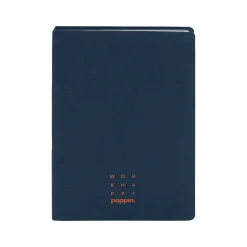 Poppin Work Happy Journal, 5.8" x 8.3", Dotted Ruled, Lagoon/Clay, 198 Pages (107490)