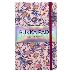 Pukka Pad Bloom Subject Notebooks, Narrow Ruled, Black, 3/Pack (PUK9493BLM)
