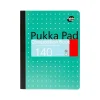 Pukka Pad Metallic Composition Notebook, 7.5" x 9.75", College-Ruled, 70 Sheets, Green, 4/Pack (8796-MET)
