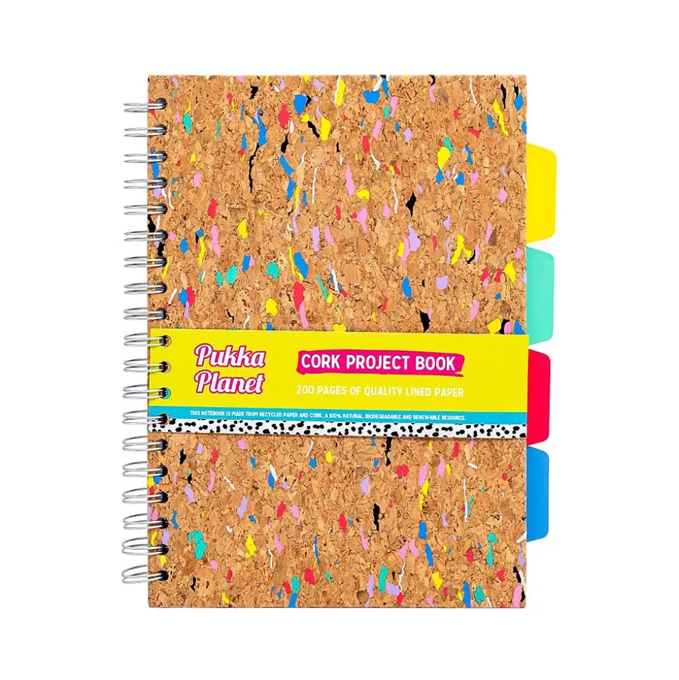 Pukka Pad Planet Project Book, 7.13" x 10.12", Wide-Ruled, 100 Sheets, Multicolor (9856-SPP)