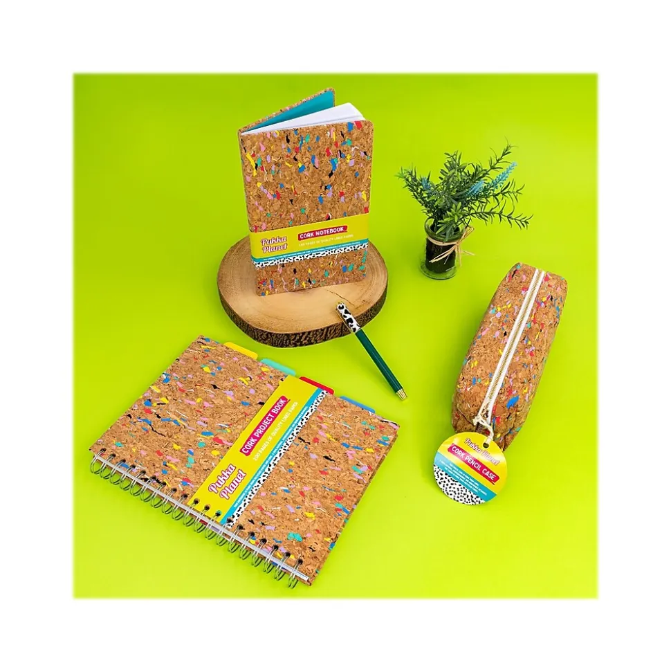 Pukka Pad Planet Softcover Notebook, 5.31" x 8.46", Wide-Ruled, 80 Sheets, Multicolor (9855-SPP)