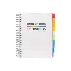 Pukka Pad Subject Notebook, 7" x 10", College Ruled, 200 Sheets, White (9603-PB)