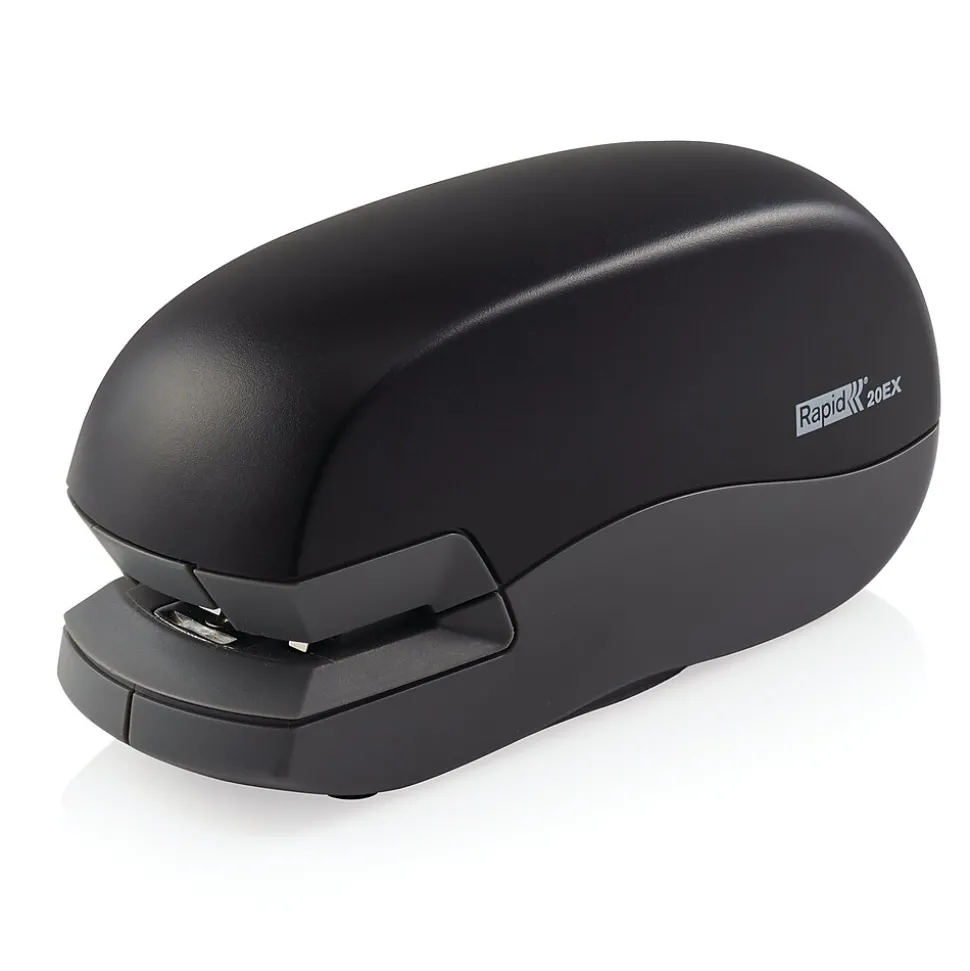 Rapid Fixativ 20EX Automatic Electric Desktop Stapler, 20 Sheet Capactiy, Black (73126)