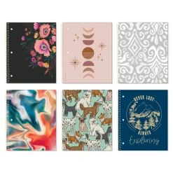 Roaring Spring Paper Products Studio Series 1-Subject Notebooks, 9" x 11", College Ruled, 70 Sheets (11323)