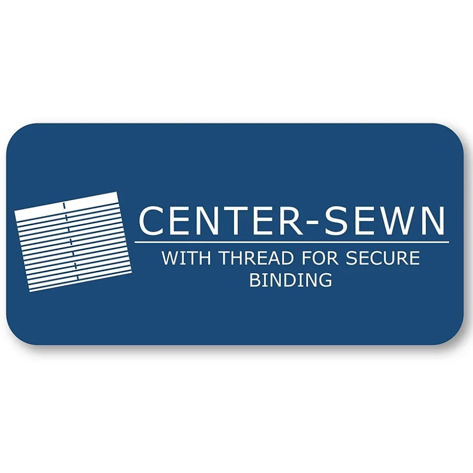 Roaring Spring Paper Products 1-Subject Composition Notebooks, 7" x 8.5", Wide Ruled, 48 Sheets, Black (77333)