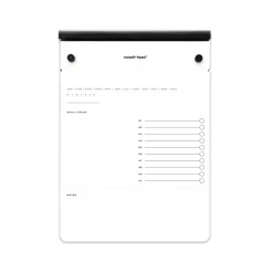 Russell+Hazel Drafter's Tablet Notepad, 6.38" x 8.88", Black/White, 100 Sheets/Pad (40441)