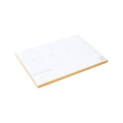 Russell+Hazel Weekly Planner Notepad, 10" x 7", Gold/White, 80 Sheets/Pad, 1 Pad/Pack (27616)