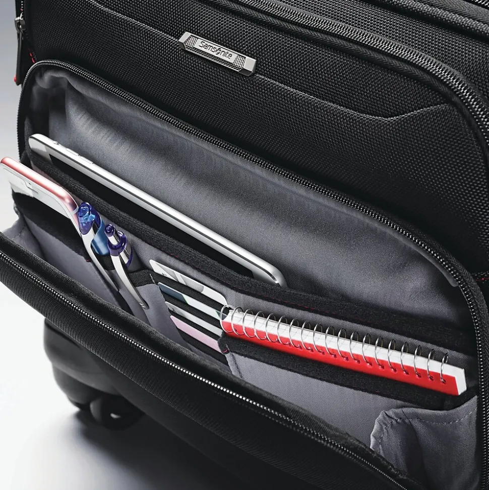 Samsonite Xenon 3 Polyester Rolling Laptop Bag, Black (89438-1041)